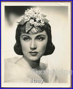 FAY WRAY Striking Lily Floral Hair Coiffure 1930's Photo A. L WHITEY SCHAFER