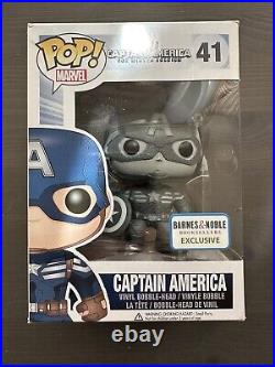 Funko Pop! Vinyl Marvel Captain America (Black and White) Barnes and