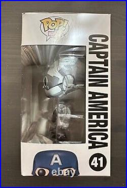 Funko Pop! Vinyl Marvel Captain America (Black and White) Barnes and