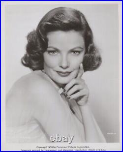 HOLLYWOOD BEAUTY GENE TIERNEY ALLURING POSE PORTRAIT 1950 ORIGINAL Photo 200