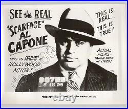 Headshot Scarface AL CAPONE Documentary Movie KILLERS ALL VTG 1929 Press Photo