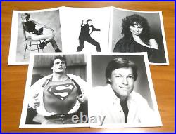 Huge Lot of 600 8x10 Vintage Glossy Photos of Celebrities TV Movie Stars Singers