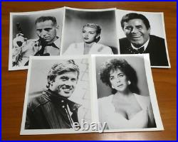 Huge Lot of 600 8x10 Vintage Glossy Photos of Celebrities TV Movie Stars Singers