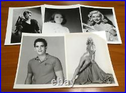 Huge Lot of 600 8x10 Vintage Glossy Photos of Celebrities TV Movie Stars Singers