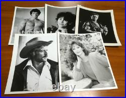 Huge Lot of 800 8x10 Vintage Glossy Photos of Celebrities TV Movie Stars Singers