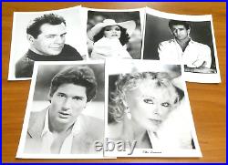 Huge Lot of 800 8x10 Vintage Glossy Photos of Celebrities TV Movie Stars Singers