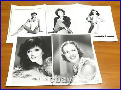 Huge Lot of 800 8x10 Vintage Glossy Photos of Celebrities TV Movie Stars Singers