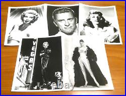 Huge Lot of 800 8x10 Vintage Glossy Photos of Celebrities TV Movie Stars Singers