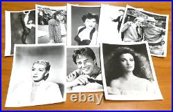 Huge Lot of 800 8x10 Vintage Glossy Photos of Celebrities TV Movie Stars Singers