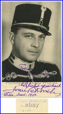 Ivan Petrovich silent film movie star antique signed autographed photo pc