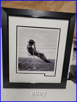 James Dean Original 10x12 Photo Resting In Chair On Set Of 1956 Film Giant