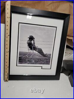 James Dean Original 10x12 Photo Resting In Chair On Set Of 1956 Film Giant