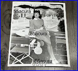 Joan Crawford Original Studio Photo Warner Bros Publicity Still 1940s Dress RARE