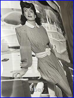 Joan Crawford Original Studio Photo Warner Bros Publicity Still 1940s Dress RARE