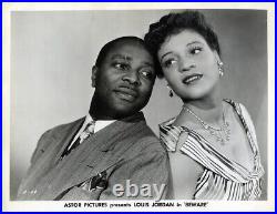 LOUIS JORDAN BEWARE (1946) Photo collection for African American musical film