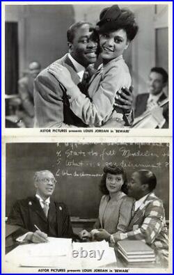 LOUIS JORDAN BEWARE (1946) Photo collection for African American musical film