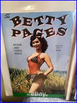 Lot Of 6 The Betty Pages Bettie Page Digest Pinup Magazine Cheesecake Movie Star