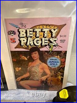 Lot Of 6 The Betty Pages Bettie Page Digest Pinup Magazine Cheesecake Movie Star