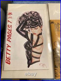 Lot Of 6 The Betty Pages Bettie Page Digest Pinup Magazine Cheesecake Movie Star