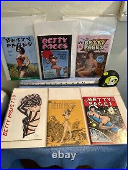 Lot Of 6 The Betty Pages Bettie Page Digest Pinup Magazine Cheesecake Movie Star