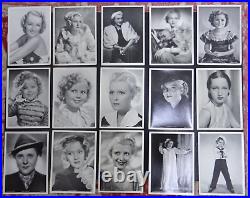 Lot of 138 Vintage photo of famous actors portrait, film scene, Ross Postcard