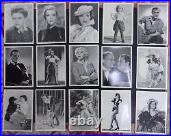 Lot of 138 Vintage photo of famous actors portrait, film scene, Ross Postcard