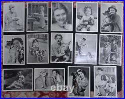 Lot of 138 Vintage photo of famous actors portrait, film scene, Ross Postcard