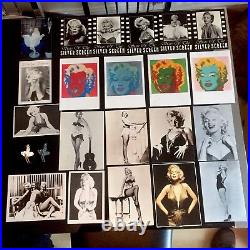 Marilyn Monroe 11 Postcard 9 Card 1 Photo 2 Badge Collection Hollywood Film Star