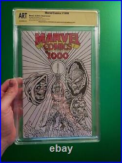 MarvelComics # 1,000 Sketch by Ron Wilson CBCS Witnessed ART 2022 MOTU 1/2