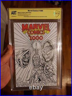 MarvelComics # 1,000 Sketch by Ron Wilson CBCS Witnessed ART 2022 MOTU 1/2