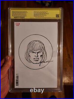 MarvelComics # 1,000 Sketch by Ron Wilson CBCS Witnessed ART 2022 MOTU 1/2