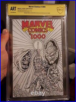 MarvelComics # 1,000 Sketch by Ron Wilson CBCS Witnessed ART 2022 MOTU 1/2