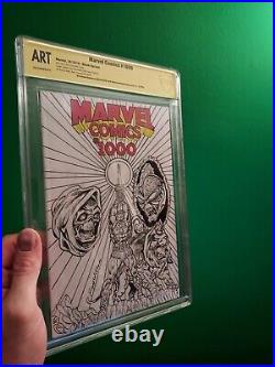 MarvelComics # 1,000 Sketch by Ron Wilson CBCS Witnessed ART 2022 MOTU 1/2