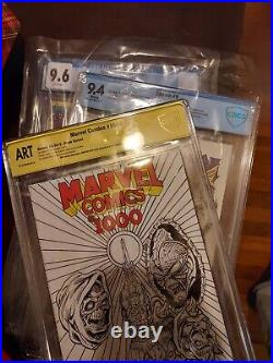 MarvelComics # 1,000 Sketch by Ron Wilson CBCS Witnessed ART 2022 MOTU 1/2