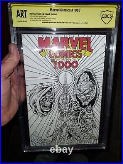 MarvelComics # 1,000 Sketch by Ron Wilson CBCS Witnessed ART 2022 MOTU 1/2