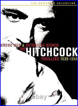 NEW sealed Criterion Alfred Hitchcock Wrong Men Notorious Women 5 Dvds