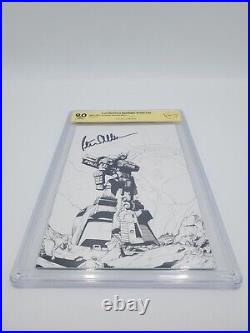 Peter Cullen SIGNED CBCS 9.0 Transformers Spotlight Prowl 110 B&W Variant IDW