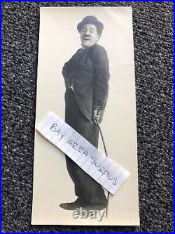 Rare Original Black/White Photo Of Charles Chaplin 9x4