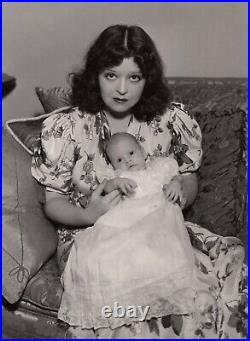 Rare Original Deco It Girl Clara Bow Infant Son Rex Bell Max Munn Autrey Photo