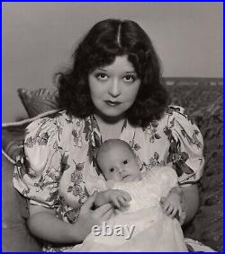 Rare Original Deco It Girl Clara Bow Infant Son Rex Bell Max Munn Autrey Photo