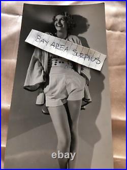 Rare Original Unpublished Photo Of Kathryn Marlowe Black/White 8.5x4