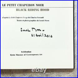 Sarah Moon, LE PETIT CHAPERON NOIR, B/W Photography, Movie, Autographed book