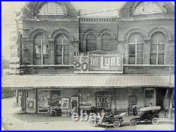 Scarce 1914 Photo Bartow Opera House THE LURE Silent Film Fresno, Ca