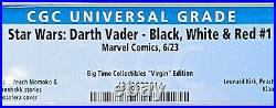 Star Wars Darth Vader Black White and Red #1 Massafera Virgin Variant CGC 9.8