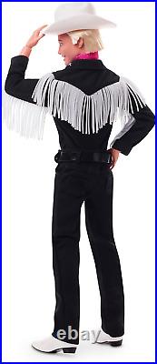 The Movie Collectible Ken Doll Wearing Black and White Western Outfit