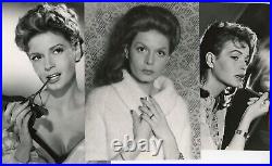 VINTAGE 34 PIC LOT EVA BARTOK COLLECTION-PORTRAITS-ASSORTED FILMS-1950-60's