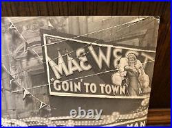 Vintage 1935 Mae West Goin' To Town Photograph Atlanta Paramount Movie Theater