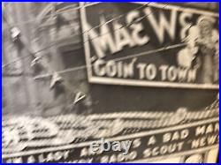 Vintage 1935 Mae West Goin' To Town Photograph Atlanta Paramount Movie Theater