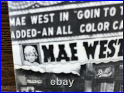 Vintage 1935 Mae West Goin' To Town Photograph Atlanta Paramount Movie Theater