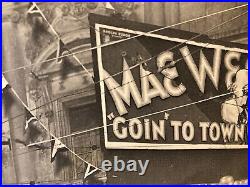 Vintage 1935 Mae West Goin' To Town Photograph Atlanta Paramount Movie Theater